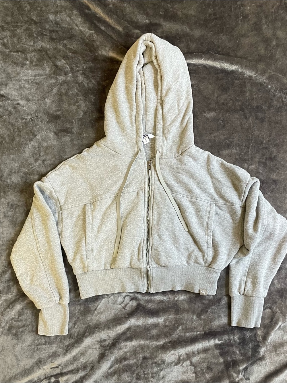 Joy Lab Cropped Hooded Zip Up Jacket